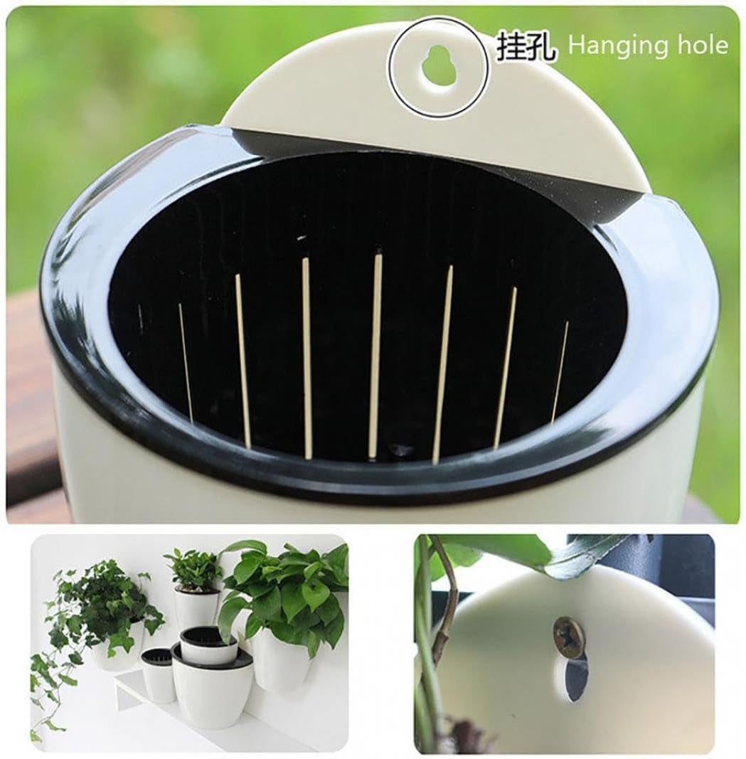 Elevate Your Space with Our Sassy Self-Watering Wall Pot: The Ultimate Flower Holder for Indoor Jungle Vibes!