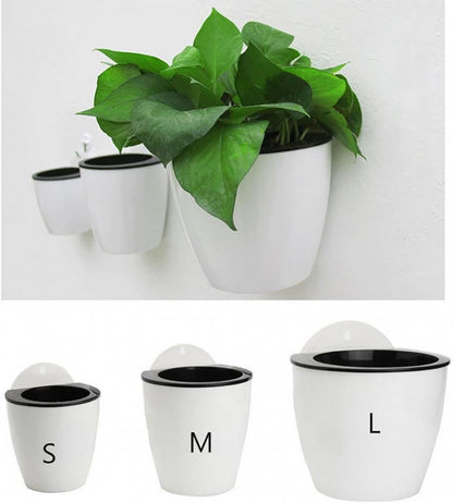 Elevate Your Space with Our Sassy Self-Watering Wall Pot: The Ultimate Flower Holder for Indoor Jungle Vibes!